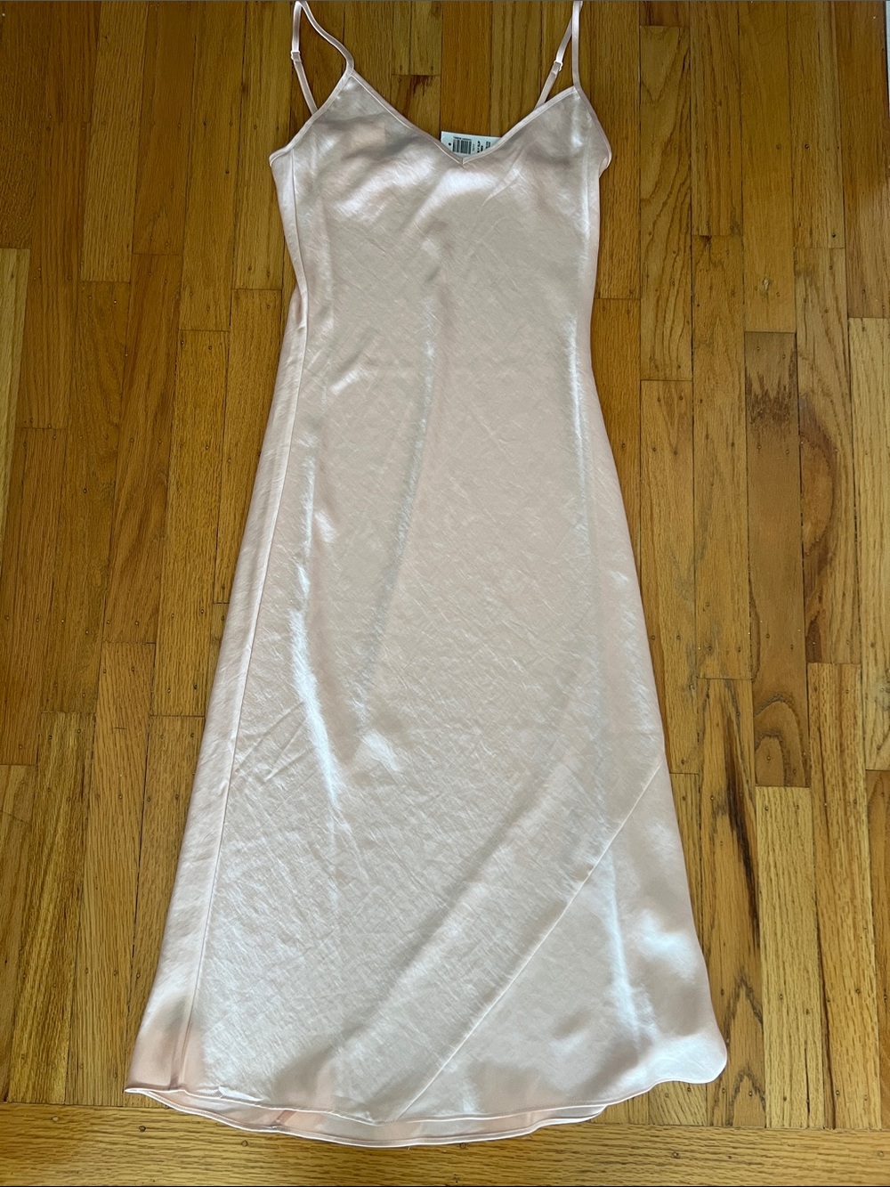 NWT! Aritzia Wilfred Only slip dress satin coral blush XS